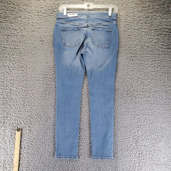 Old Navy Jeans Girls XL Light Blue Skinny Adjustable Waist Stretch Denim *NWT* - Picture 11 of 12